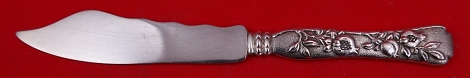 Fish Knife FH  AS  wavy blade  w/ pomegranite motif  8